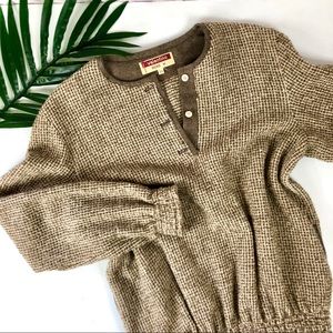 Vintage Valentino Miss V Cropped Mohair Sweater Sm